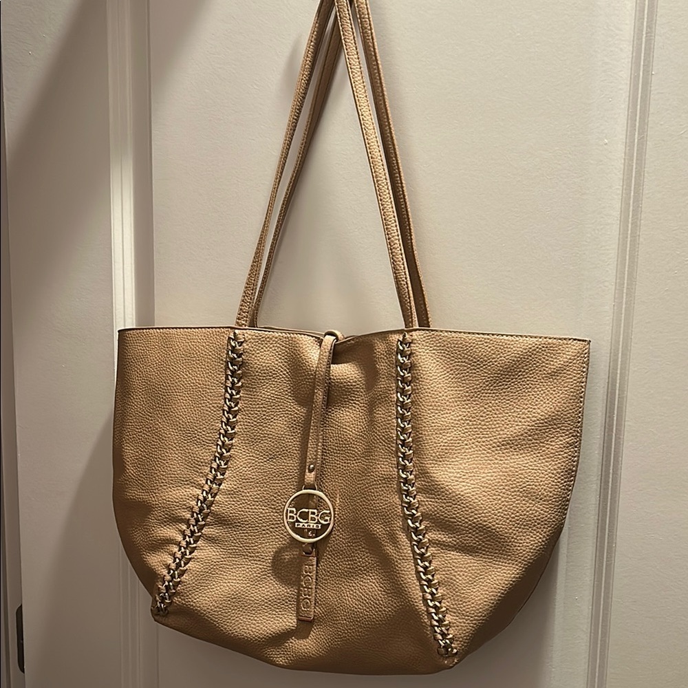 BCBG Tan Tote Bag